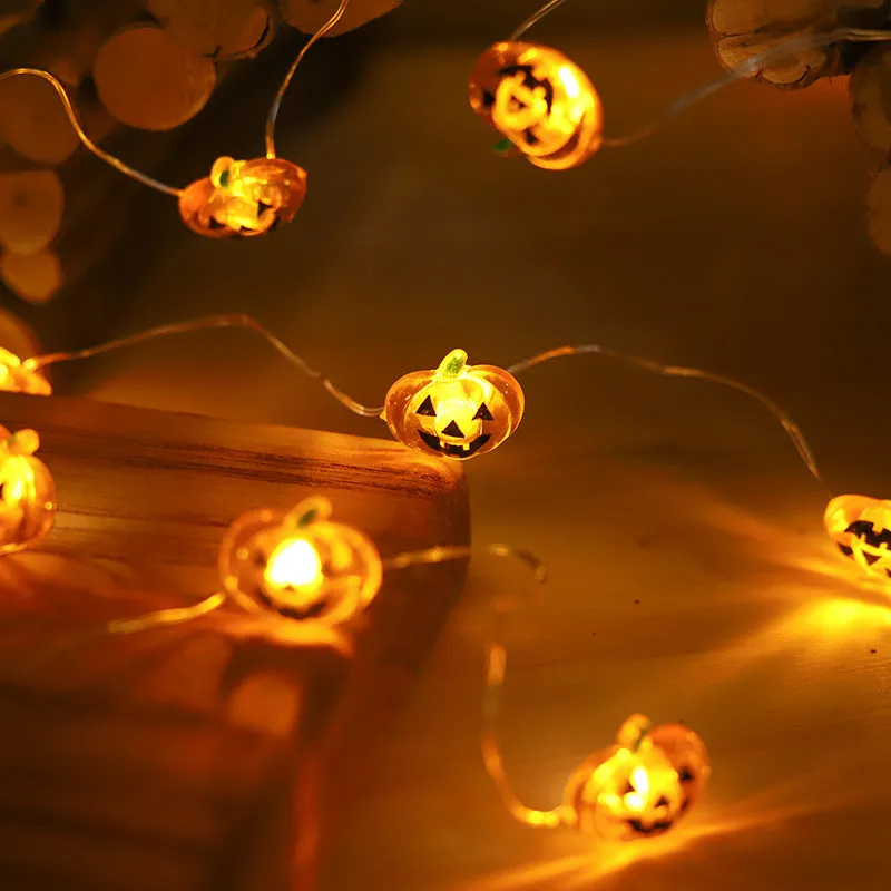 2x Halloween Xmas Christmas Gifts Decoration New LED Series Lighting Chain Pumpkin Shape
