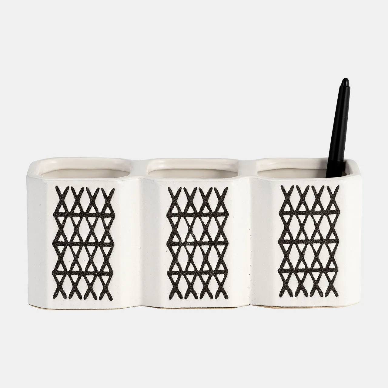 3-cup X-pen Holder, Black