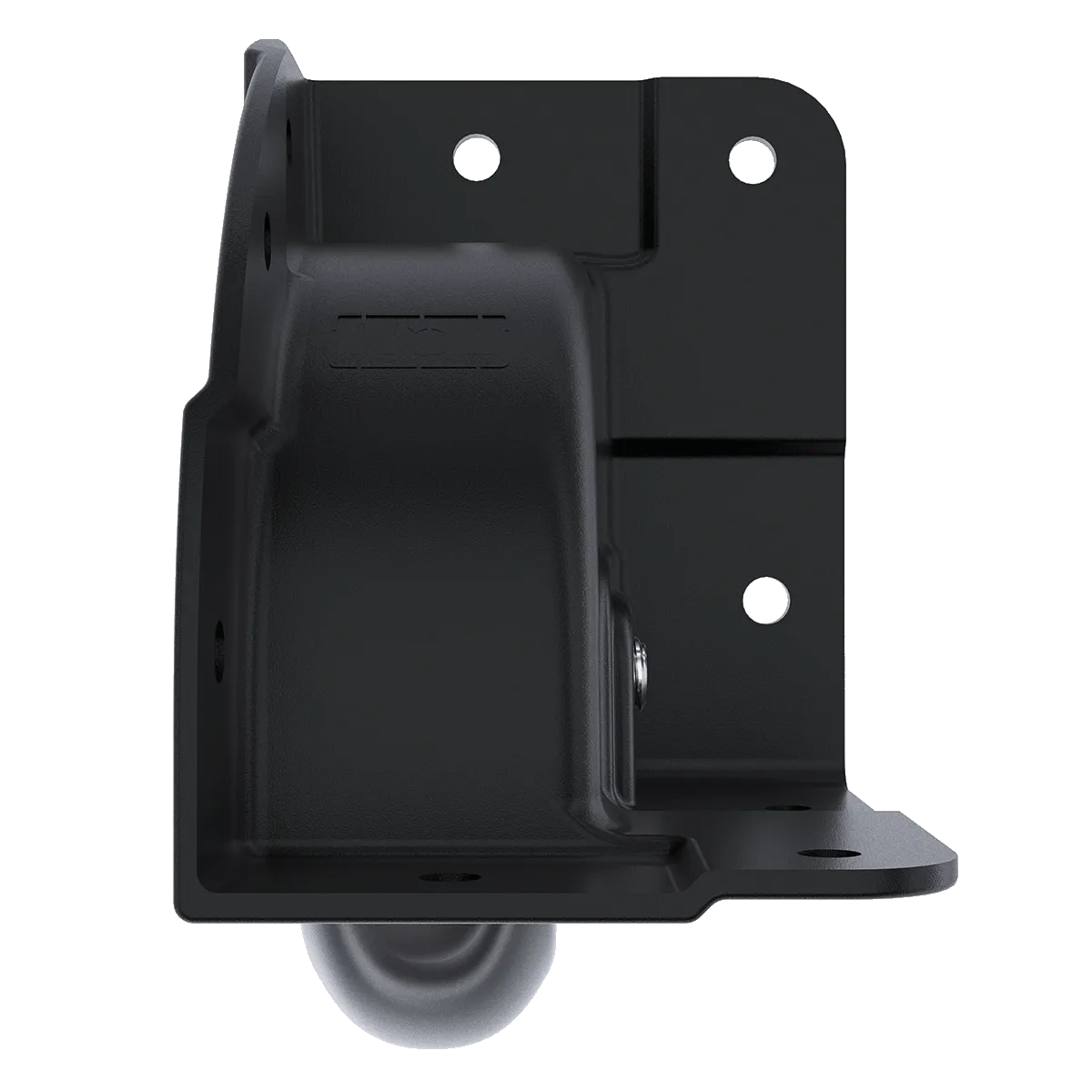 3" Black 7/8"-Offset Corner Caster