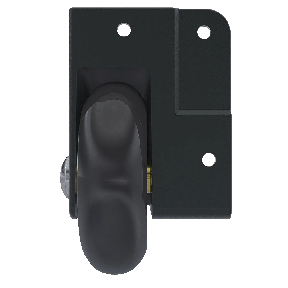 3" Black 7/8"-Offset Corner Caster