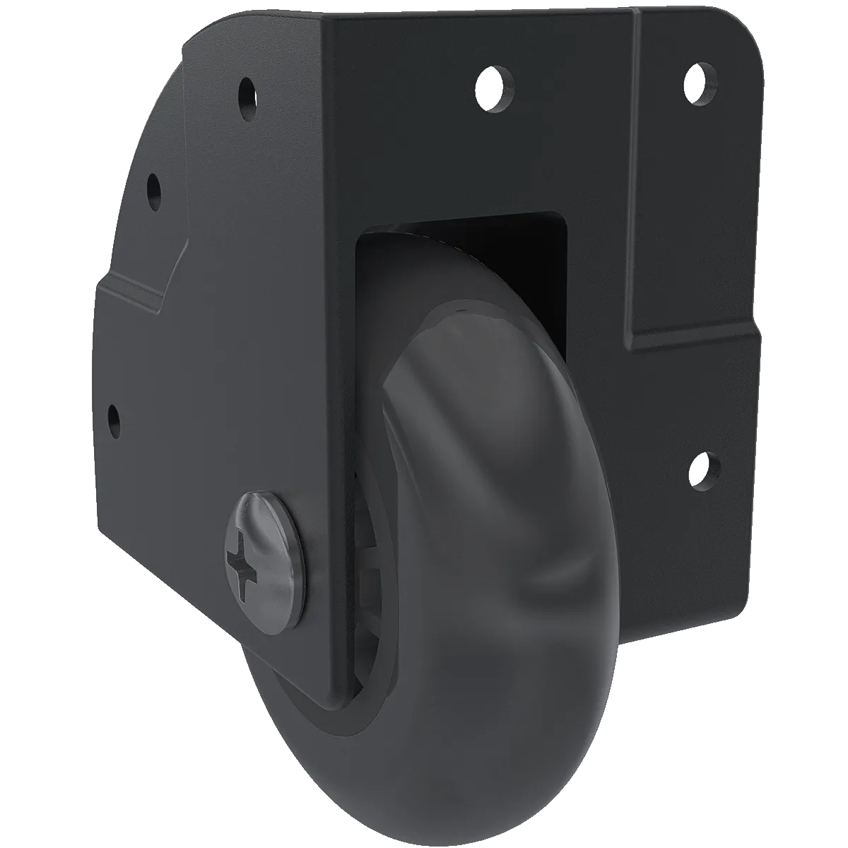 3" Black 7/8"-Offset Corner Caster