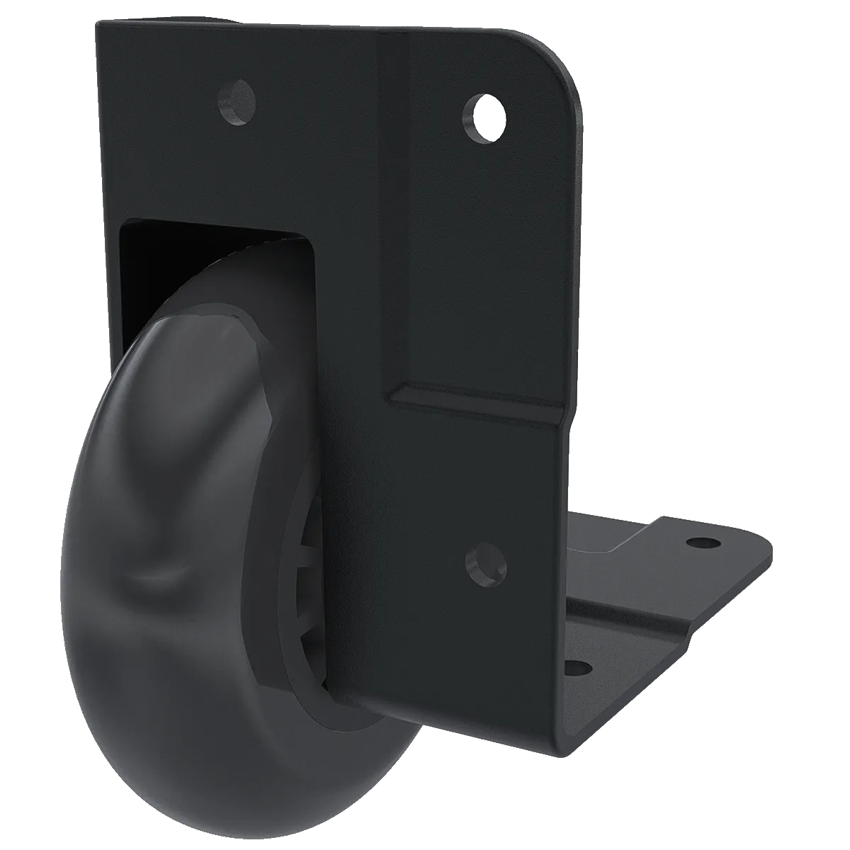 3" Black 7/8"-Offset Corner Caster