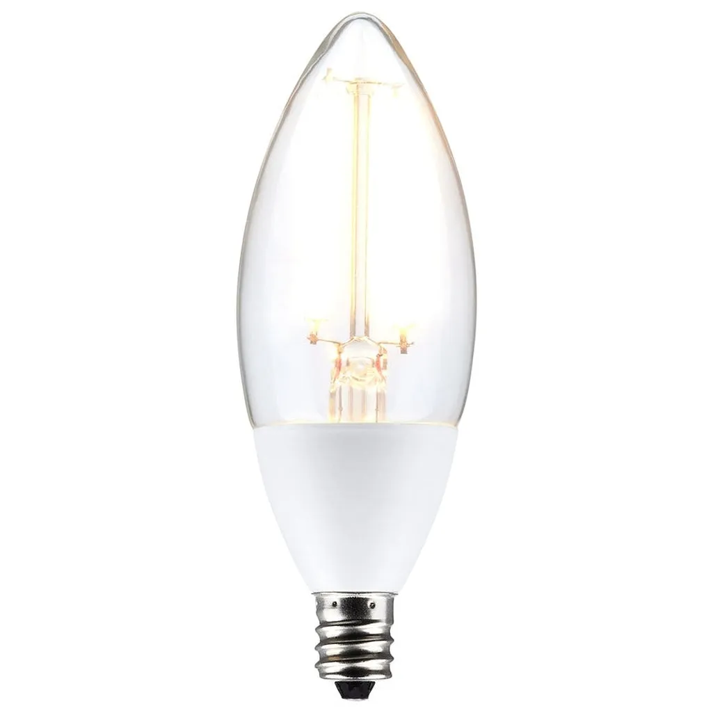 5W B11 - Dusk to Dawn LED - 5000K - Candelabra Base - 120V - 90 CRI - With Photocell