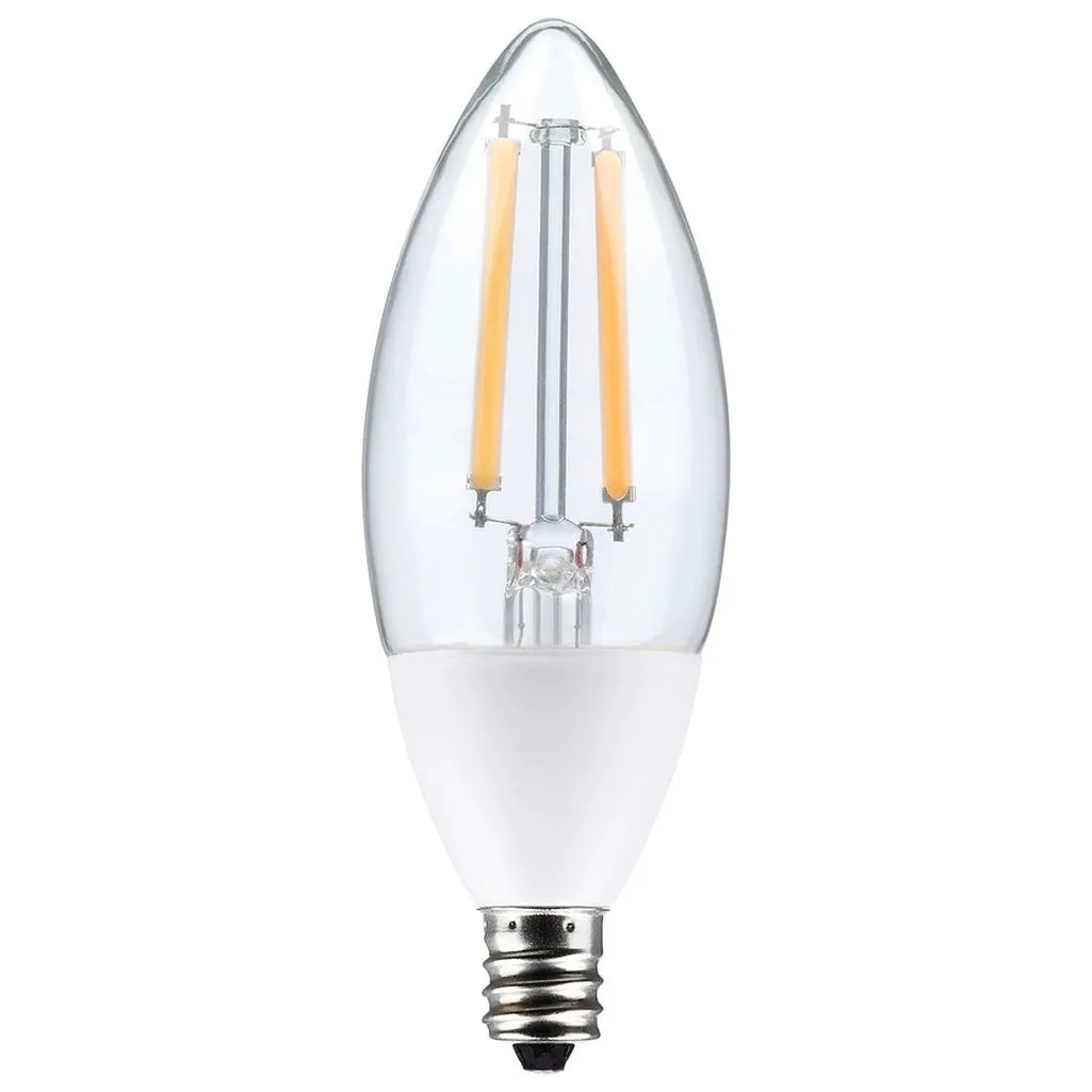 5W B11 - Dusk to Dawn LED - 5000K - Candelabra Base - 120V - 90 CRI - With Photocell