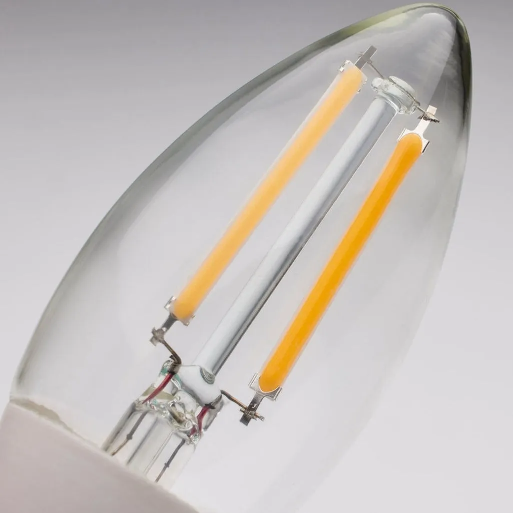 5W B11 - Dusk to Dawn LED - 5000K - Candelabra Base - 120V - 90 CRI - With Photocell