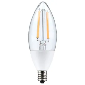 5W B11 - Dusk to Dawn LED - 5000K - Candelabra Base - 120V - 90 CRI - With Photocell
