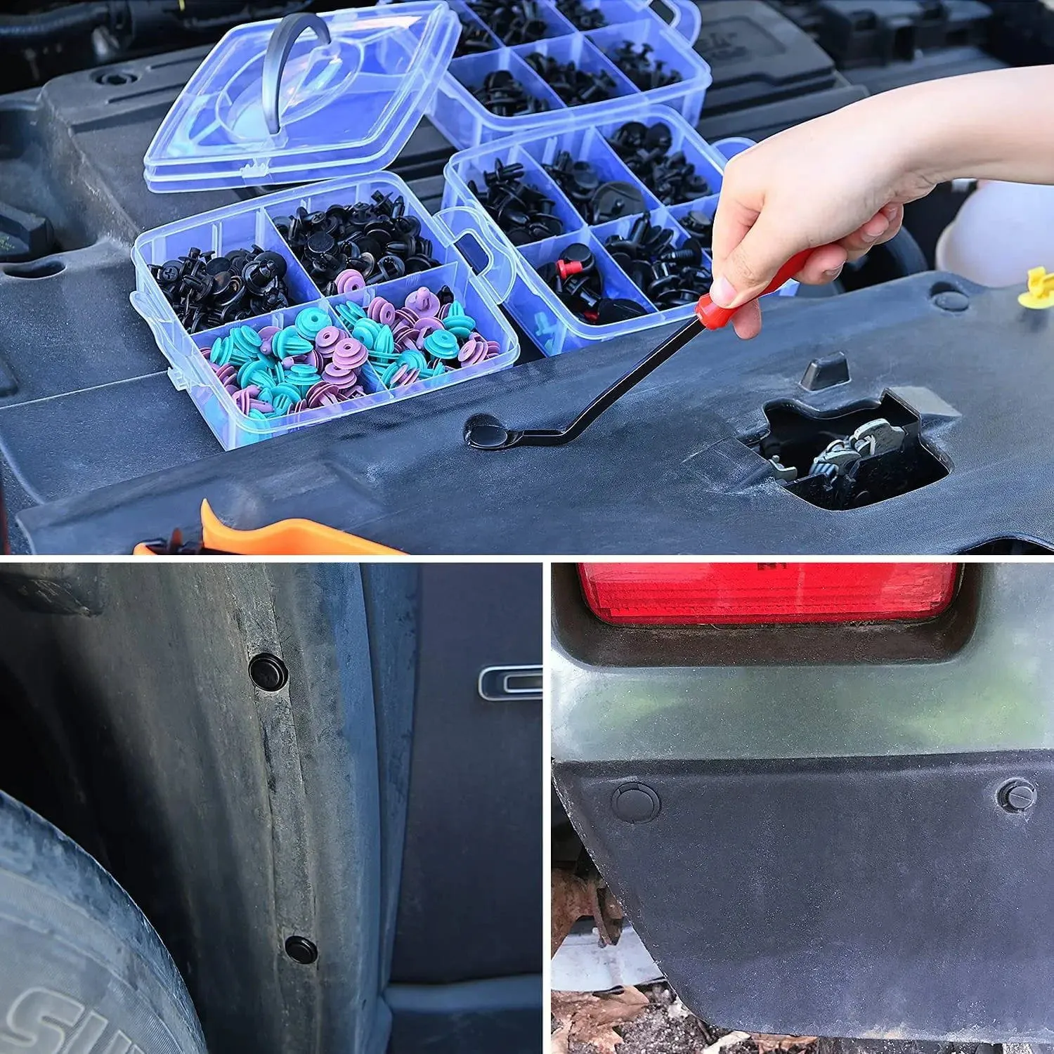 725 Pcs Bumper Retainer Clips Car Push Retainer Kit