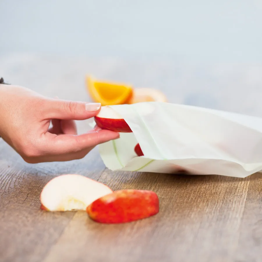 7" x 8.7" x 1.8 mil Quart/Sandwich Size Green Compostable Plastic Ziplock Bags with Resealable Ziplock (240 Bags, 20 Bags/Box, 12 Boxes/Case)