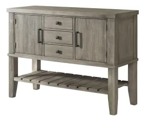A-America Furniture Huron 51 Server in Distressed Gray