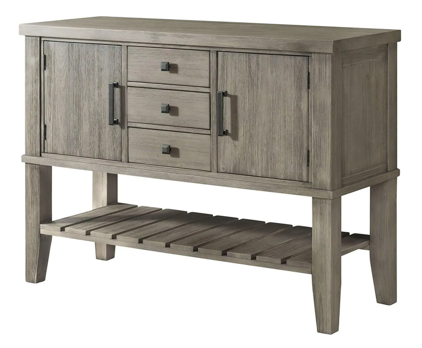 A-America Furniture Huron 51 Server in Distressed Gray