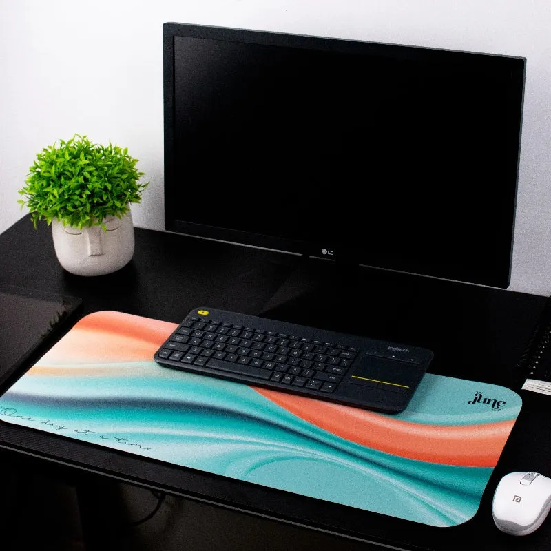 Abstract Waves Versatile Desk Mats Style 12