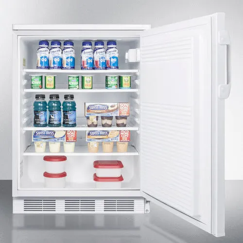 Accucold 24" Wide All-Refrigerator in White Exterior - FF7LW