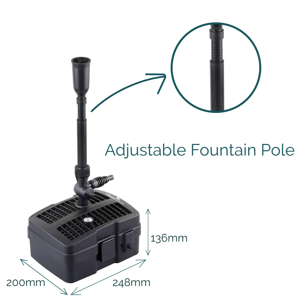 AllPondSolutions 1000L/H All In One Pond Pump Filter UV CUP-305
