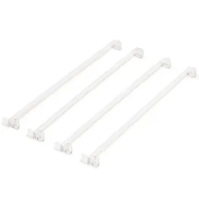 American Mahjong Tile Pushers - Set of 4, 18-Inch Clear Transparent Acrylic Mahjong Pushers