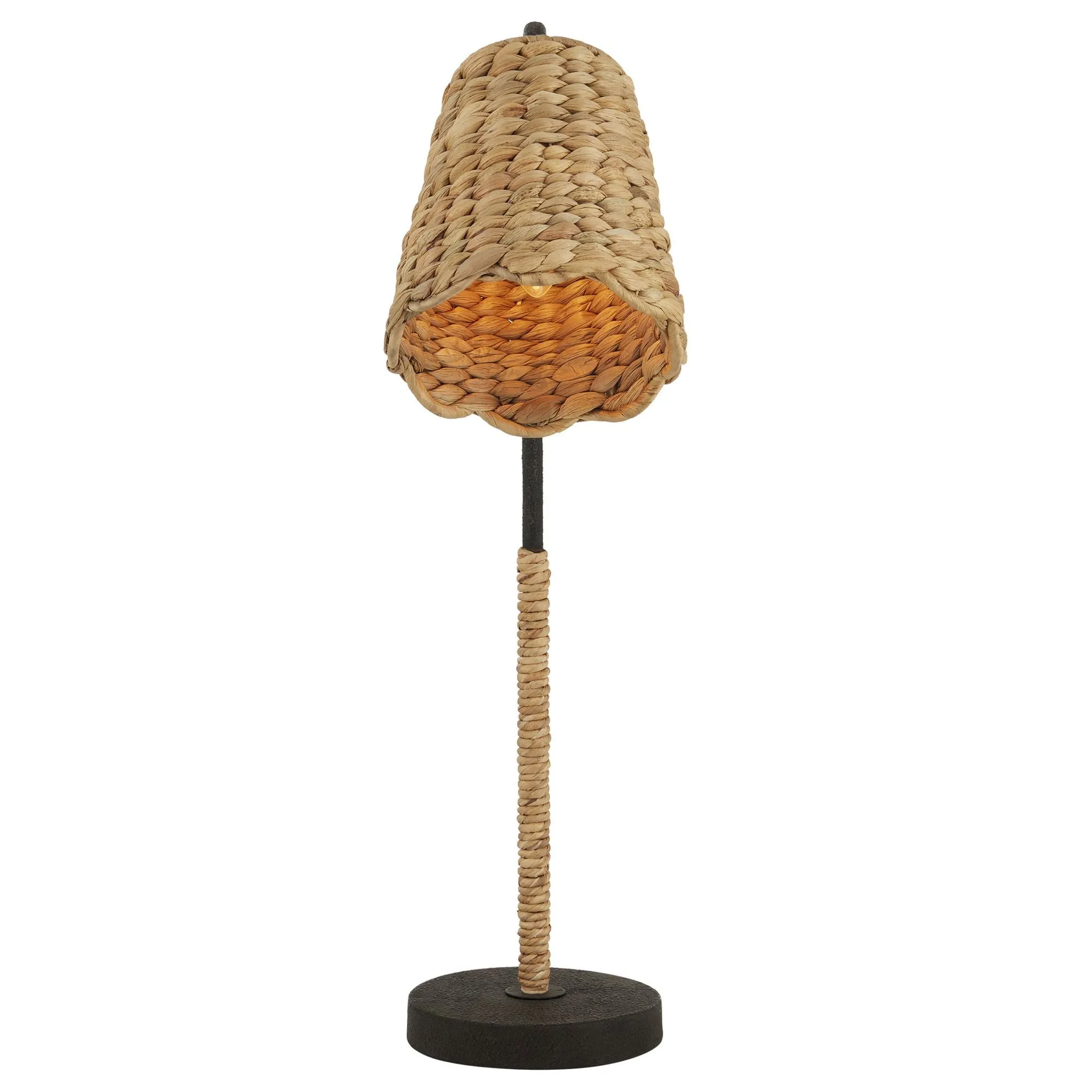 Annabelle Desk Lamp - Natural/Mole Black