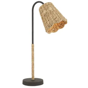 Annabelle Desk Lamp - Natural/Mole Black