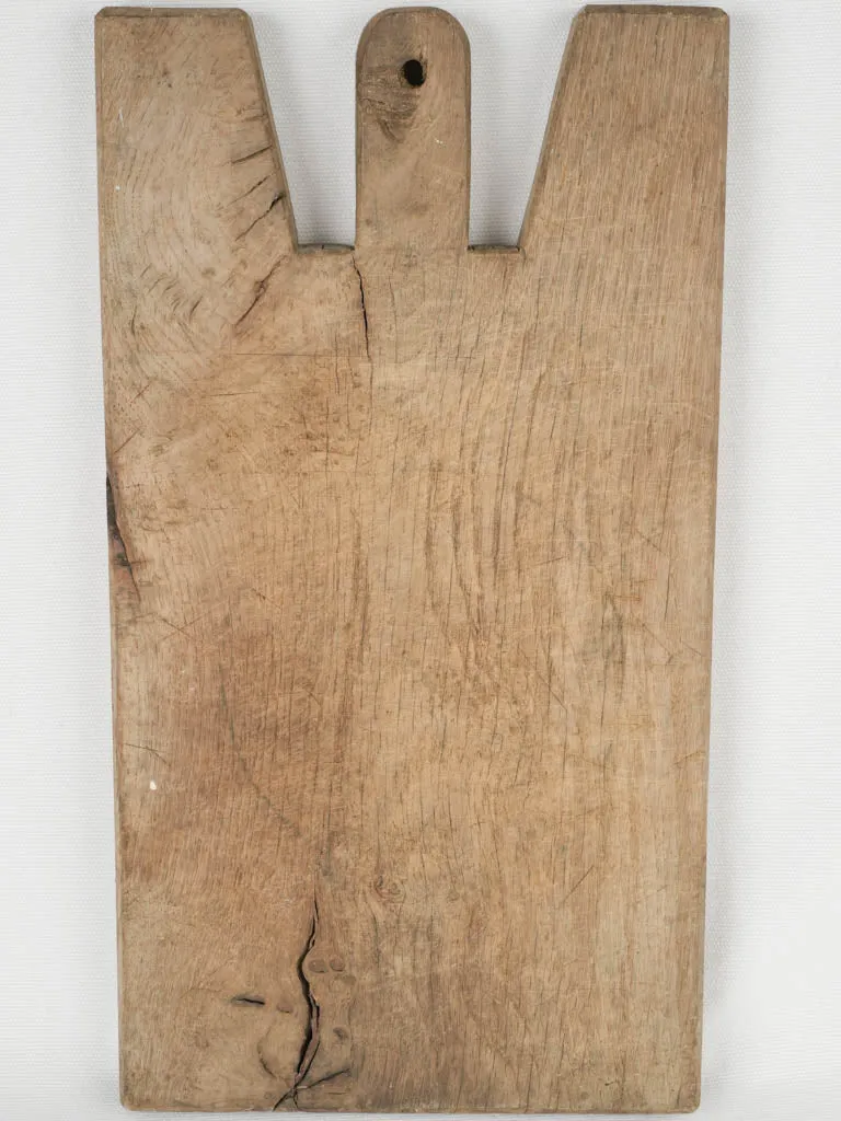 Antique French cutting board w/ cutout handle