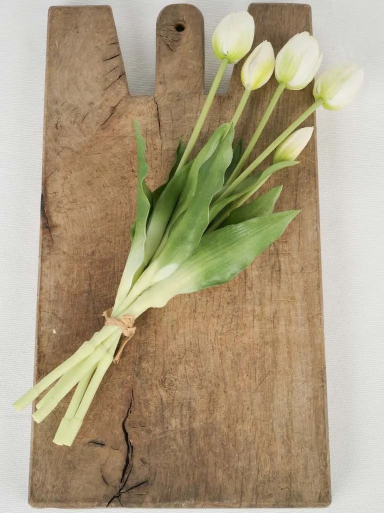 Antique French cutting board w/ cutout handle