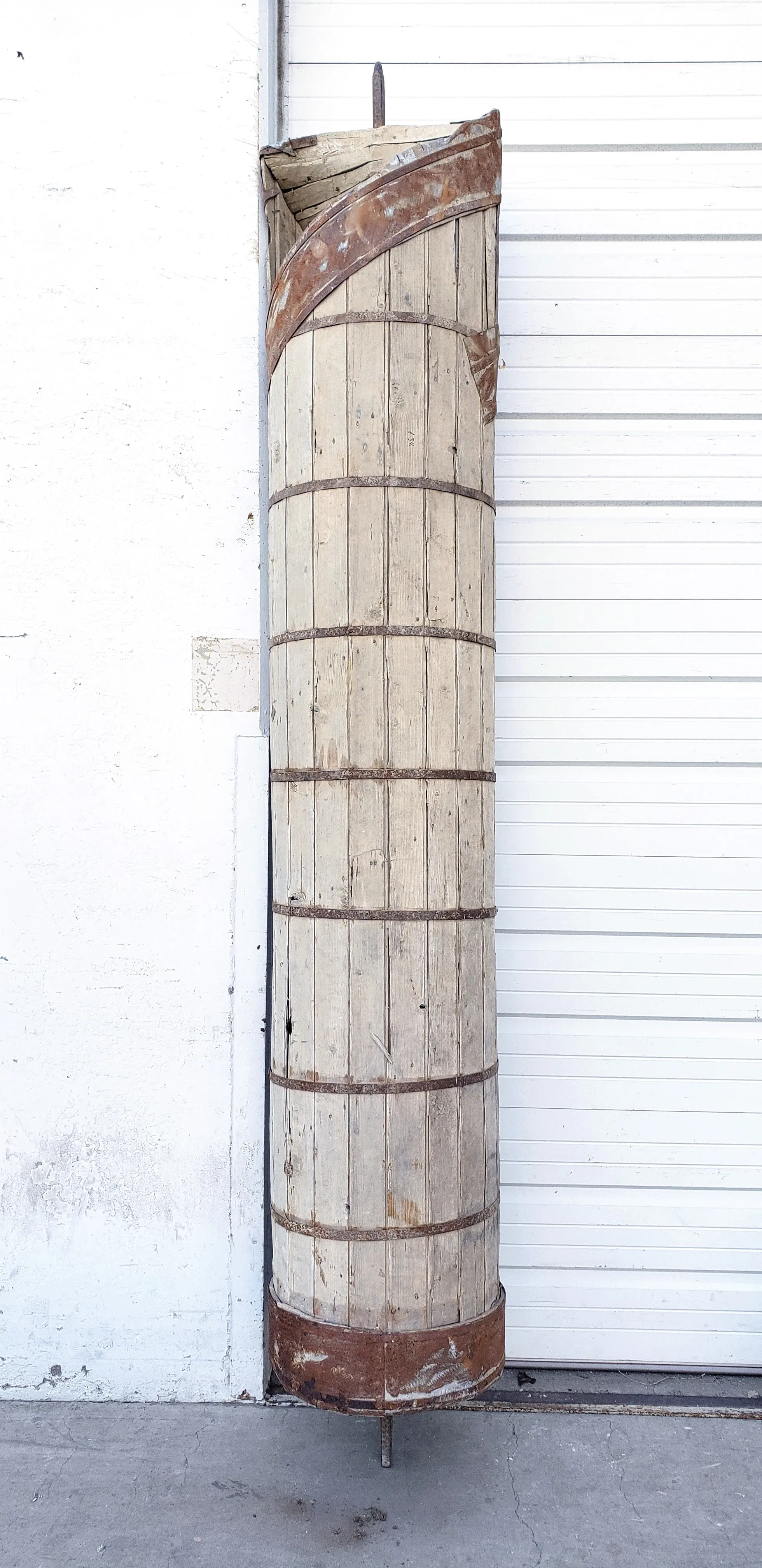 Antique Wood Archimedes Screw