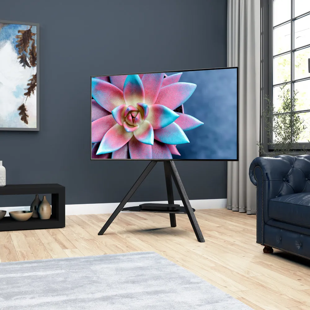 AVF Hoxton Freestanding Tripod TV Stand - Black | FSL1000HOXBB