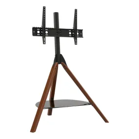 AVF Hoxton Freestanding Tripod TV Stand - Dark Wood & Black | FSL1000HOXDWB