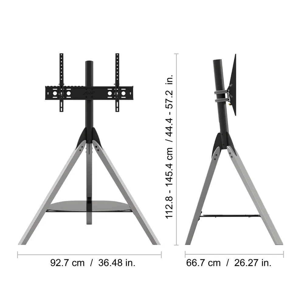 AVF Hoxton Freestanding Tripod TV Stand - Grey & Black | FSL1000HOXGB
