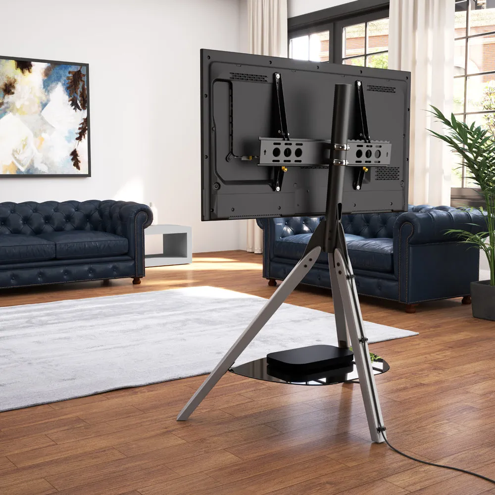 AVF Hoxton Freestanding Tripod TV Stand - Grey & Black | FSL1000HOXGB