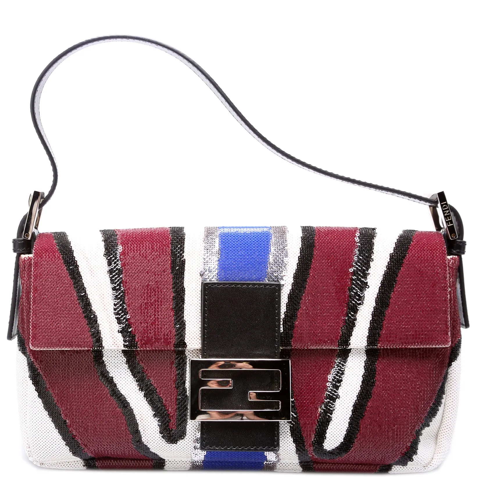 Baguette Sequined Zebra Stripe 8BR600