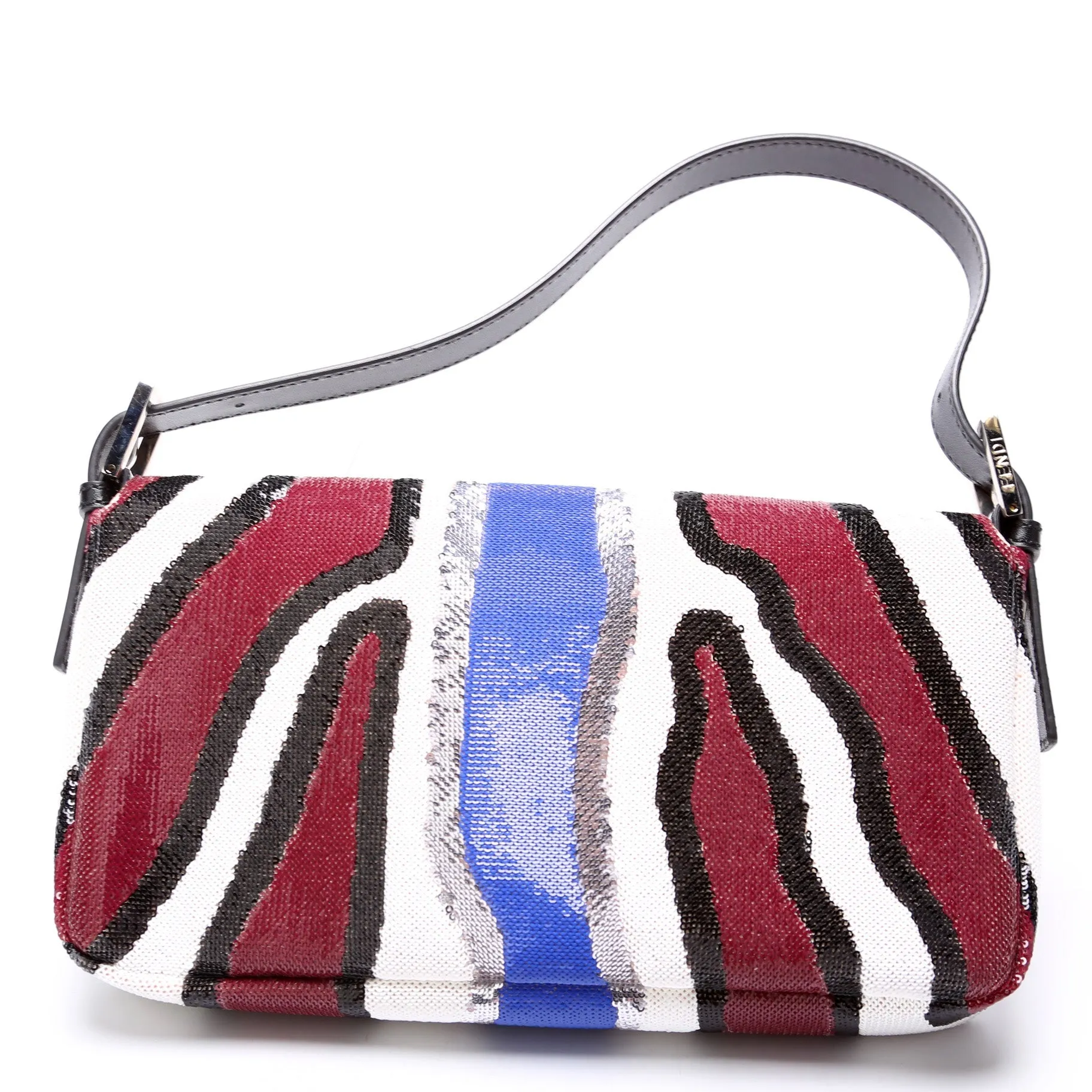 Baguette Sequined Zebra Stripe 8BR600
