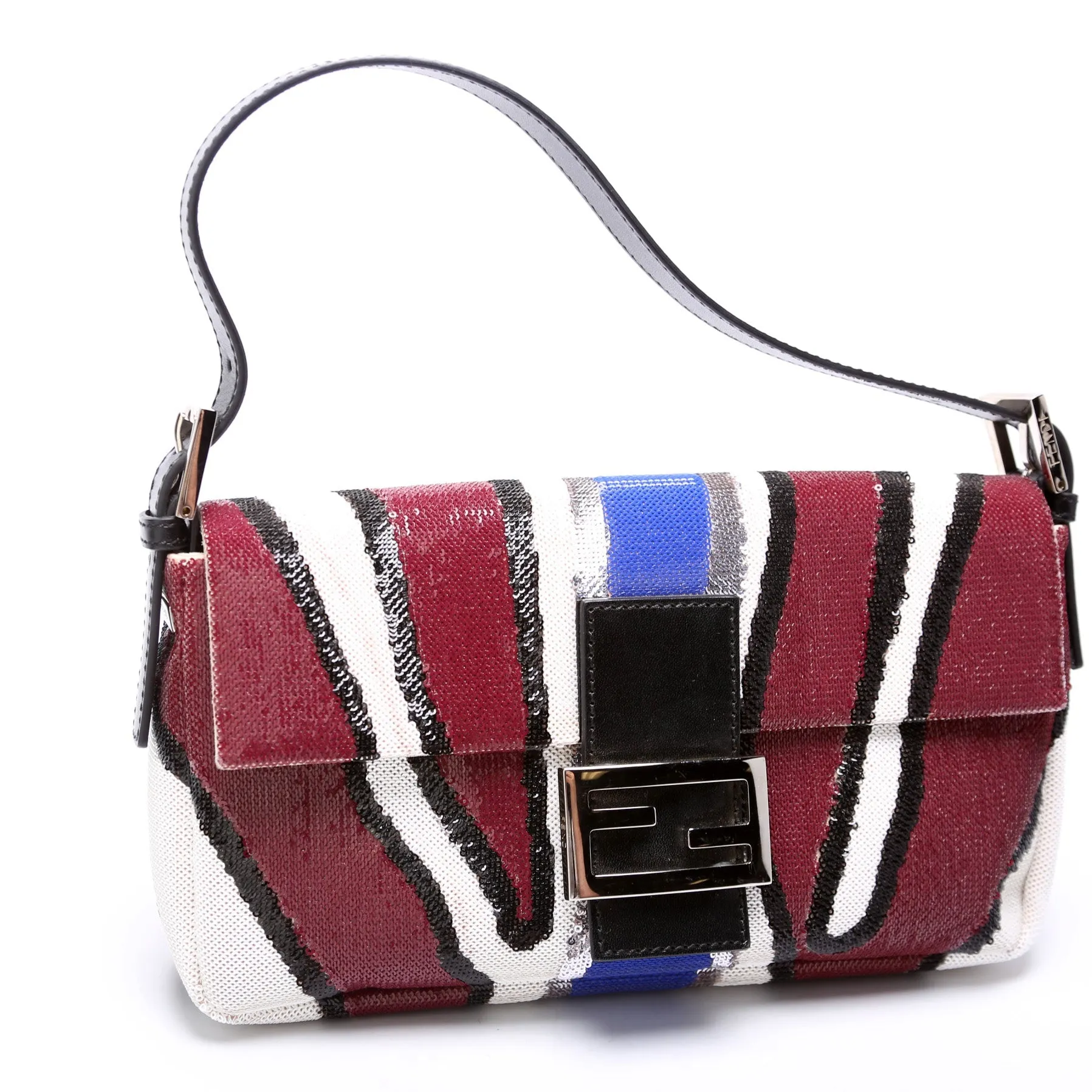 Baguette Sequined Zebra Stripe 8BR600