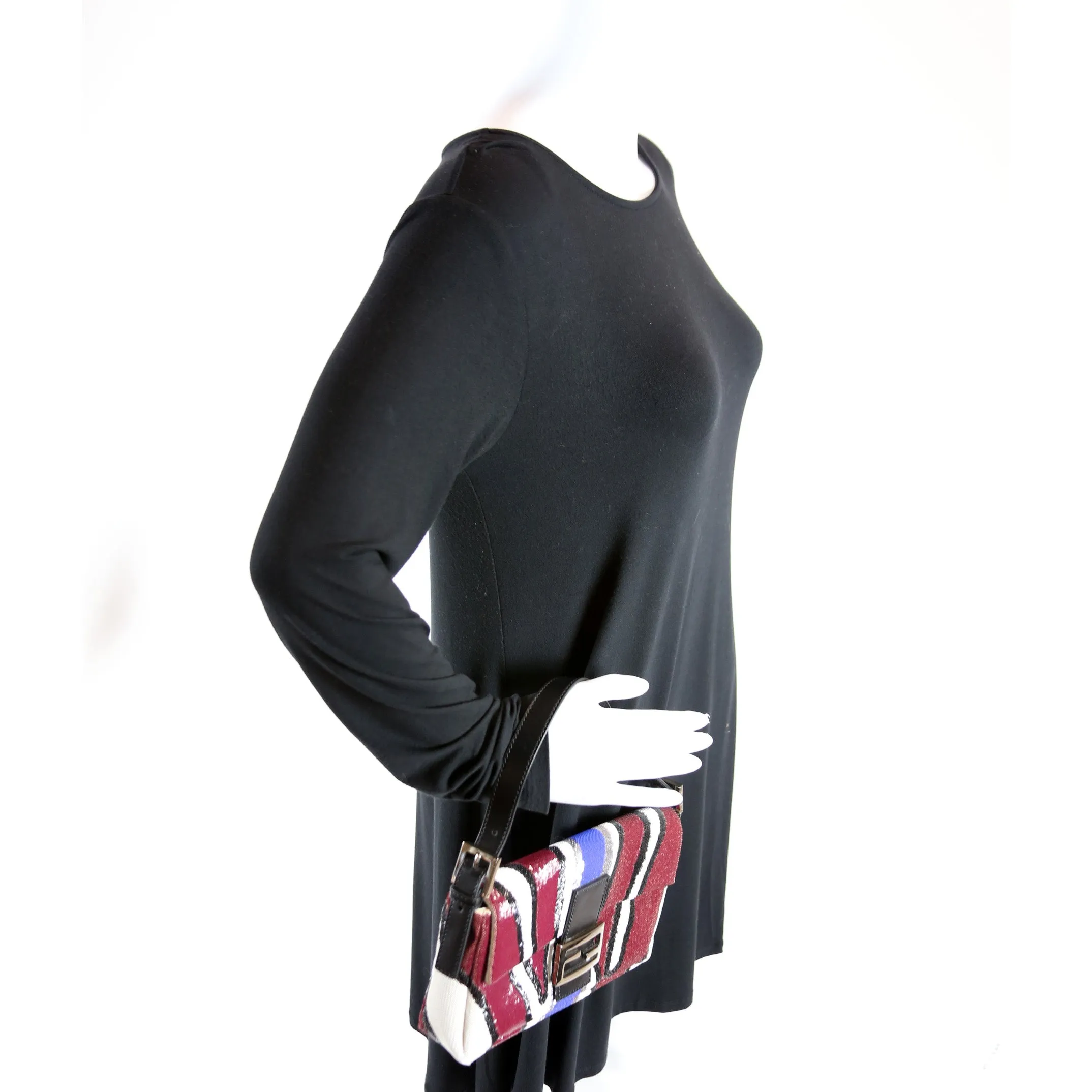 Baguette Sequined Zebra Stripe 8BR600