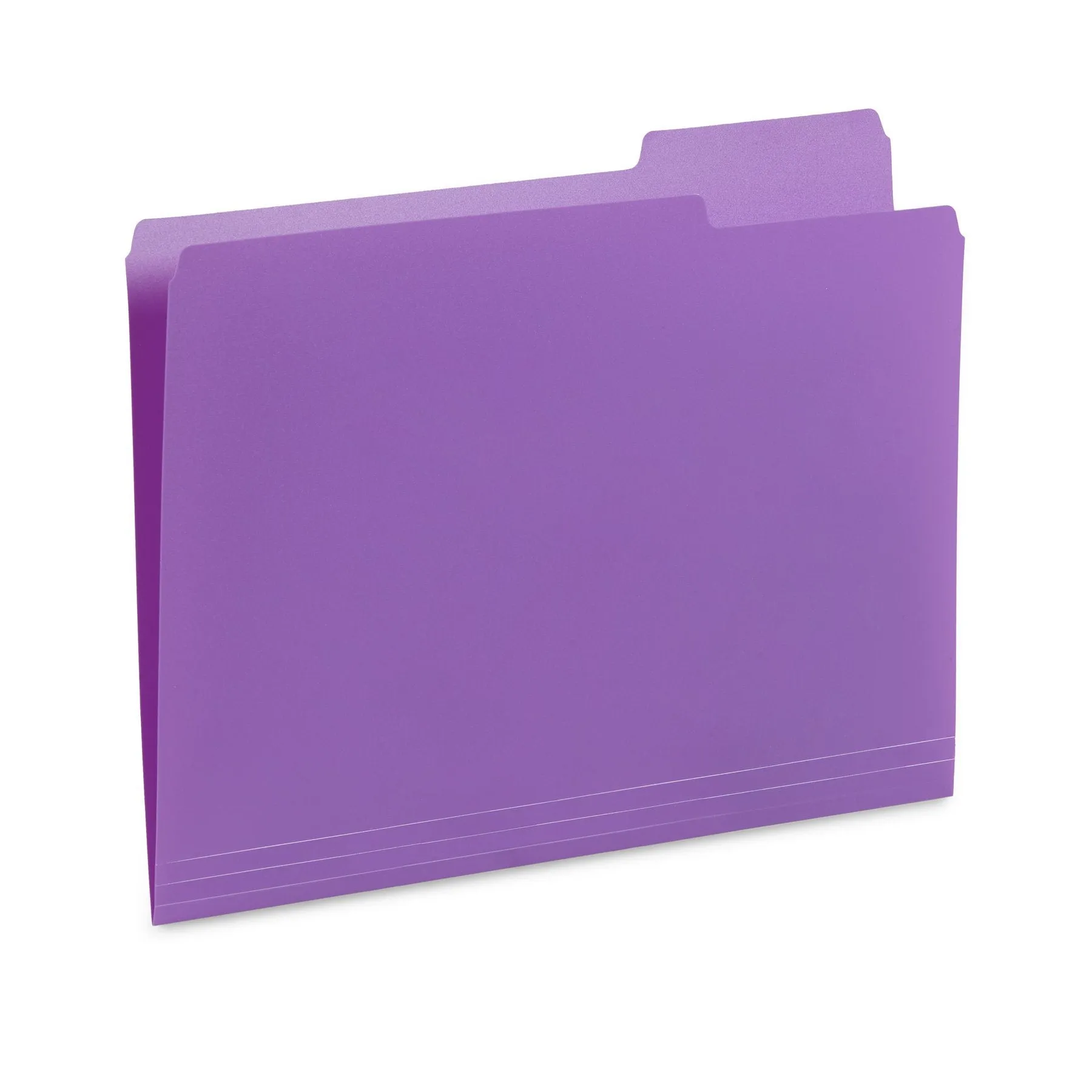 Blue Summit Supplies Plastic File Folders, Letter, 1/3 Tab, Assorted Colors, 30 Pack