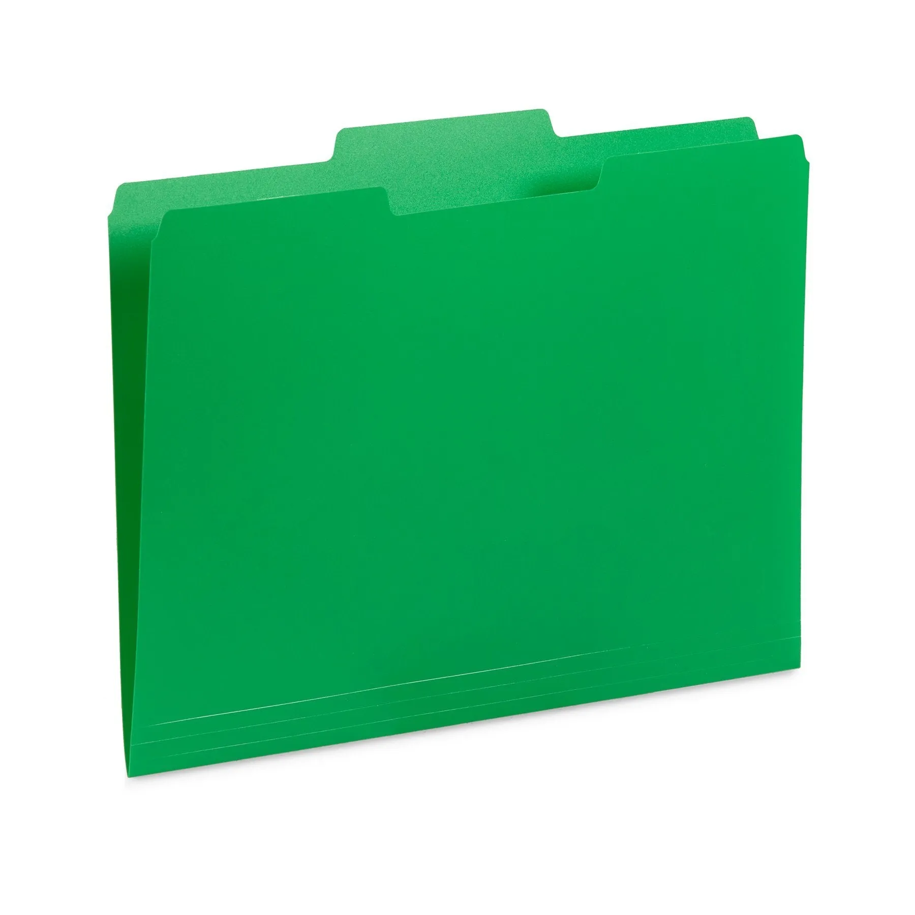 Blue Summit Supplies Plastic File Folders, Letter, 1/3 Tab, Assorted Colors, 30 Pack