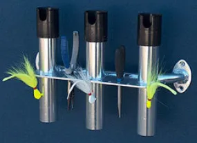 Boat Console Rod Rack 3 with Plier Slots and Hook Holders