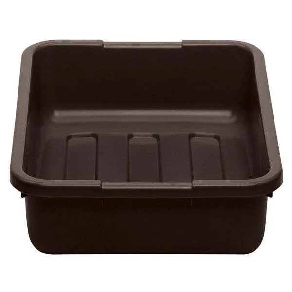 CAMBRO, CAMBOX POLYETHYLENE PLASTIC TUB- DARK BROWN