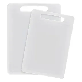 Chef Aid White Poly Chopping Board Set/2