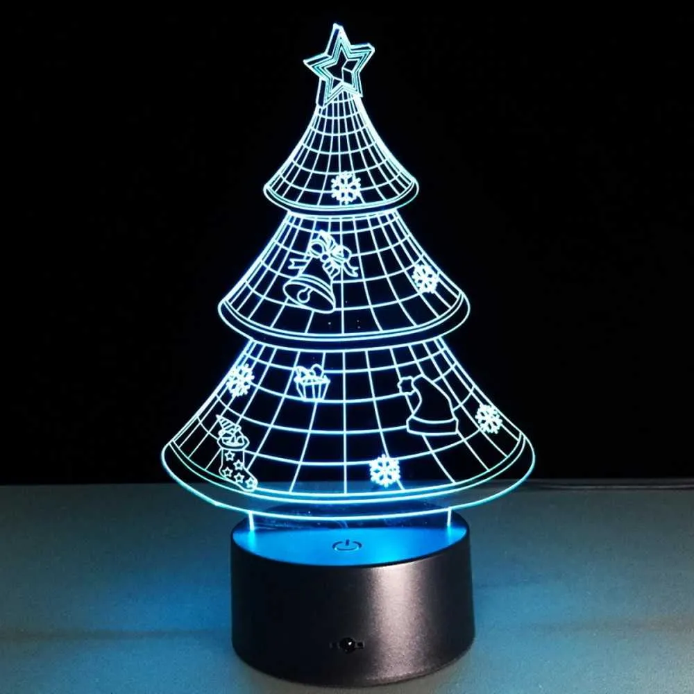 Christmas Tree 3D Illusion Lamp