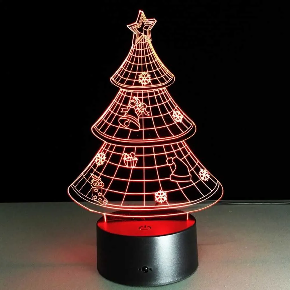 Christmas Tree 3D Illusion Lamp