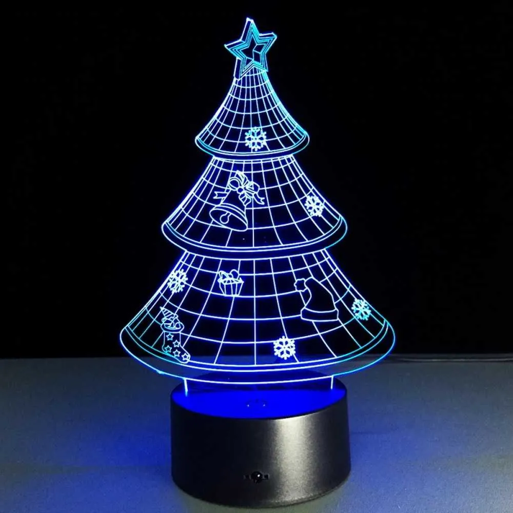 Christmas Tree 3D Illusion Lamp