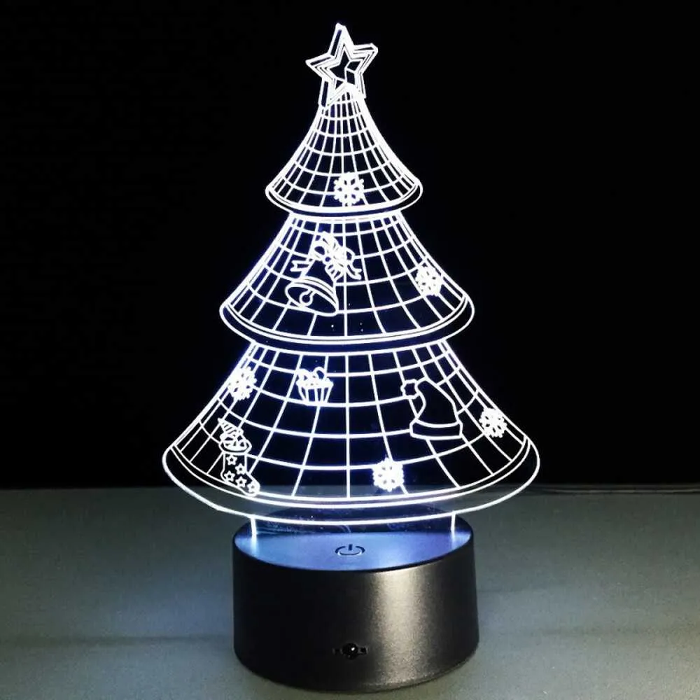 Christmas Tree 3D Illusion Lamp