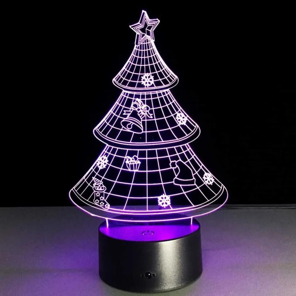 Christmas Tree 3D Illusion Lamp