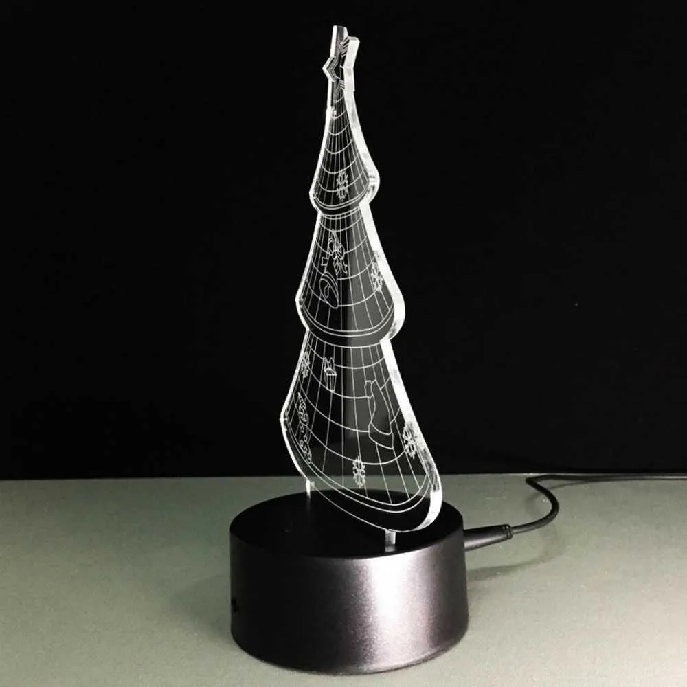 Christmas Tree 3D Illusion Lamp