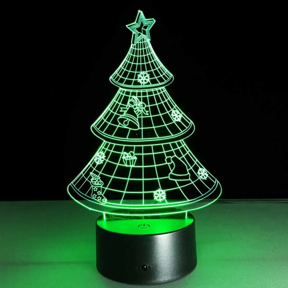 Christmas Tree 3D Illusion Lamp
