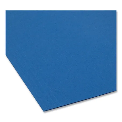 Colored Hanging File Folders With 1/5 Cut Tabs, Letter Size, 1/5-cut Tabs, Navy, 25/box