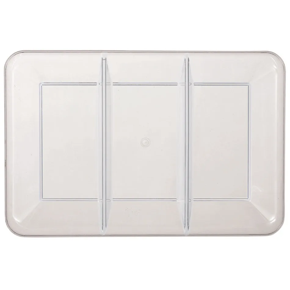 Compartment Tray Clear - Plastic