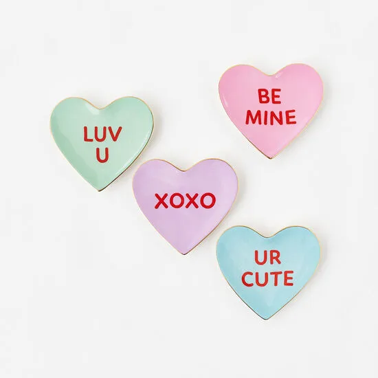Conversation Heart Trinket Trays