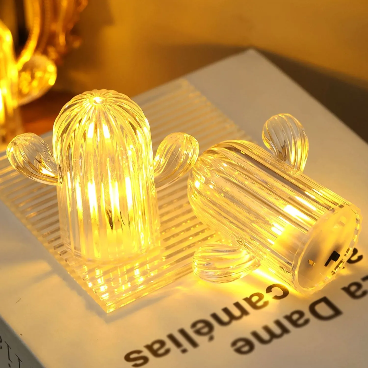 Cute Cactus LED Night Light (Cactus / 4 Pcs Set)