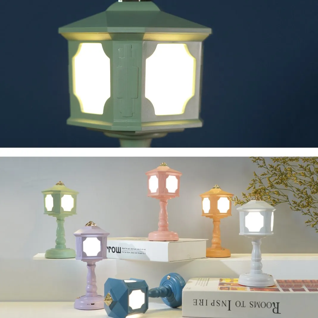 Cute Japanese Lamp Post LED Lamp USB Charging Table Lamp