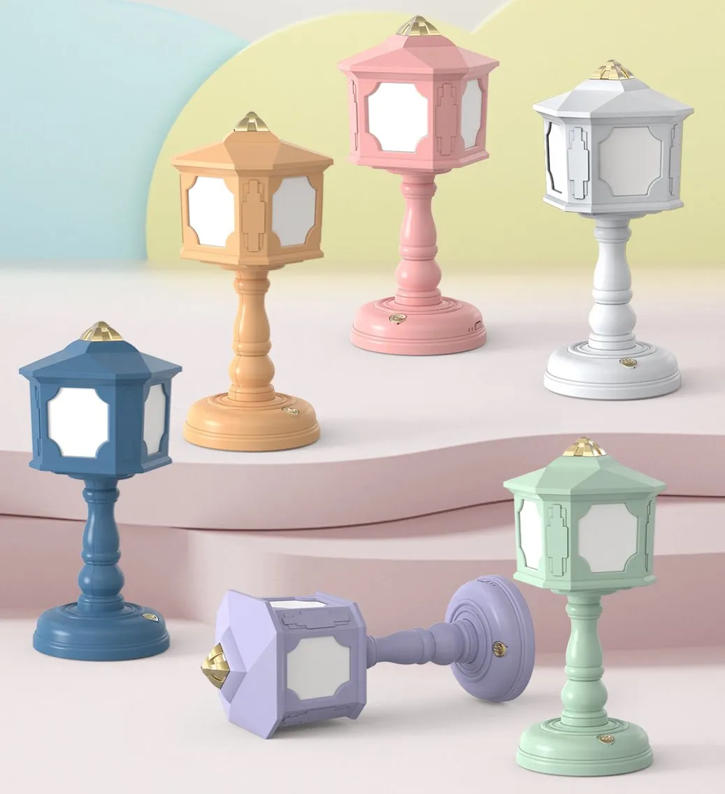 Cute Japanese Lamp Post LED Lamp USB Charging Table Lamp
