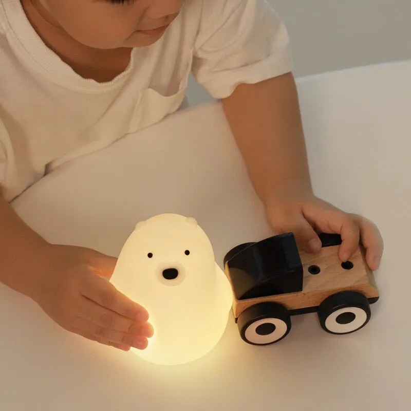 Cute Standing Polar Bear LED Night Light